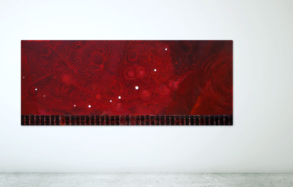 image of mixed media painting titled Constellation