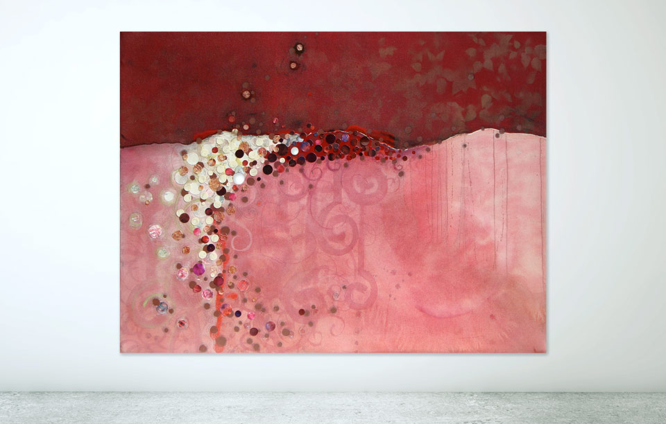 image of mixed media painting titled Subterranean