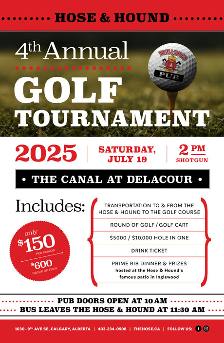 image of Hose and Hound Golf Tournament Poster