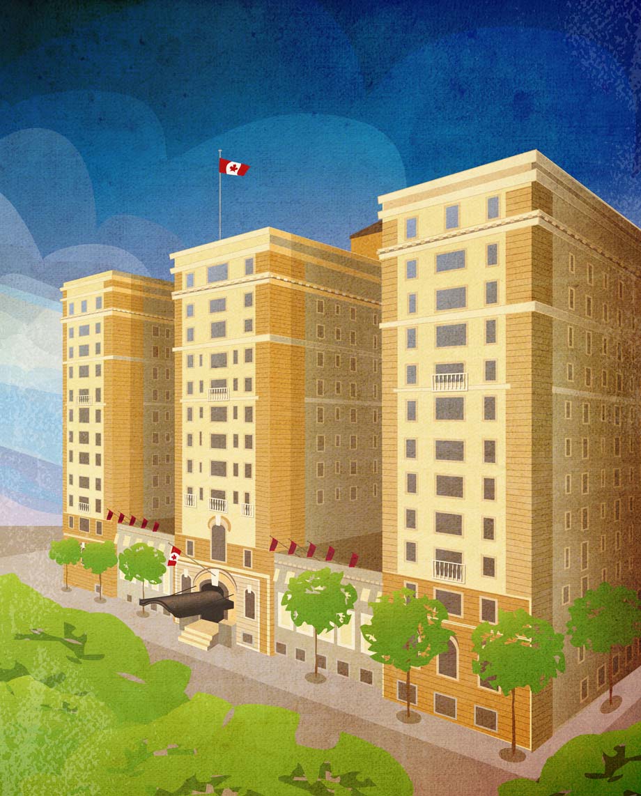 image of Palliser Hotel illustration