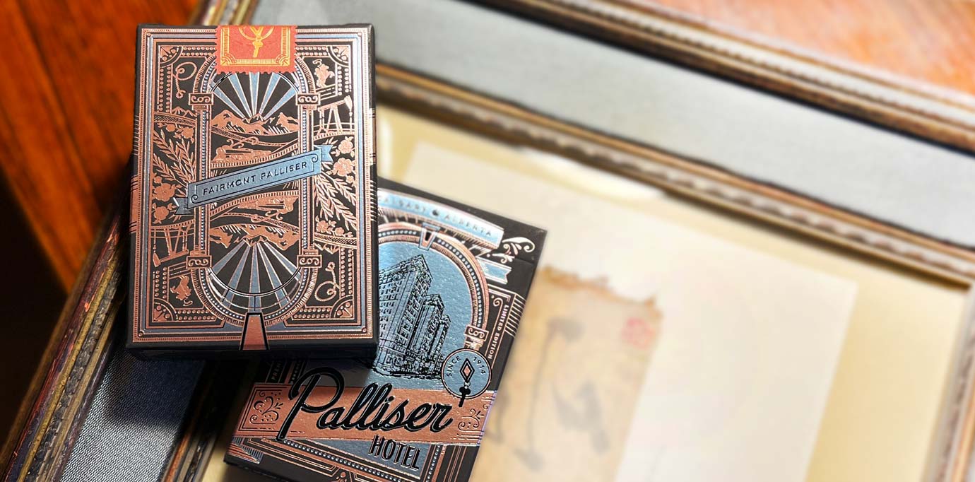 image of custom Palliser Hotel playing cards